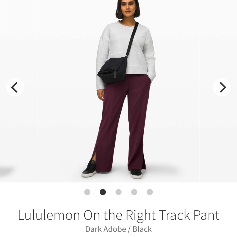 Lululemon Tuxedo Stripe - On the right track pants